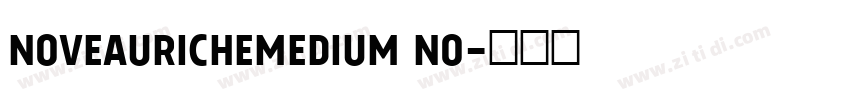 NoveauRicheMedium No字体转换